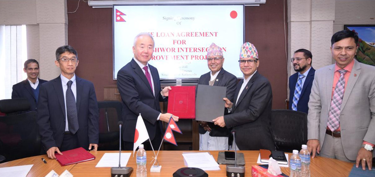 अन्डरपास र फ्लाइओभर आयोजनाका लागि जापानसँग ऋण सम्झौता