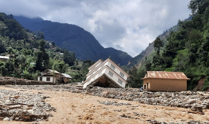 काभ्रेमा विपद्पछि क्षतिग्रस्त निजी आवासको पुनःनिर्माण कार्य अलपत्र